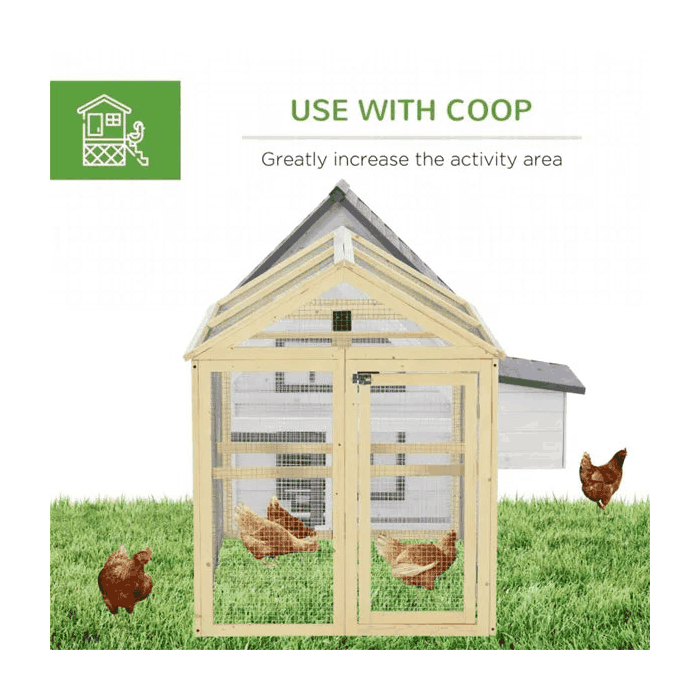 Chicken Coop, Wood, Suits 1-3 birds animation