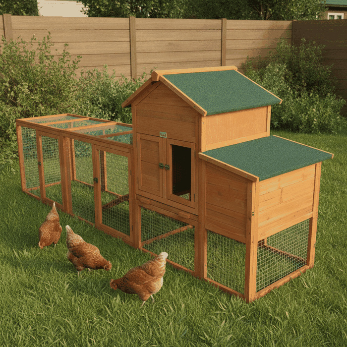 Chicken Coop, Orange, Wood animation