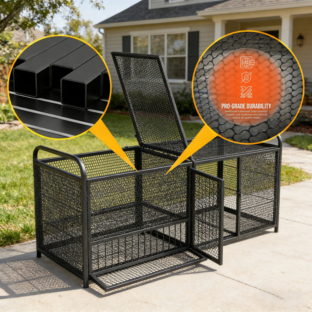 The Ranger — Steel Chicken Coop & Run
