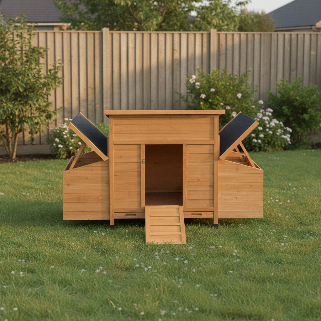 Chicken Coop, Orange, Wood, 34 kg (restaged from supplier photo)