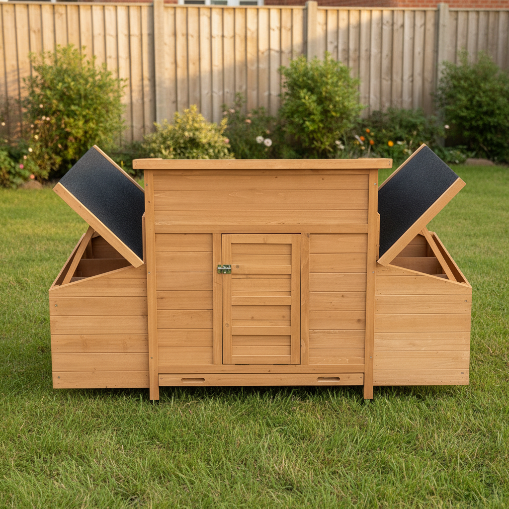 Chicken Coop, Orange, Wood, 34 kg (restaged from supplier photo)