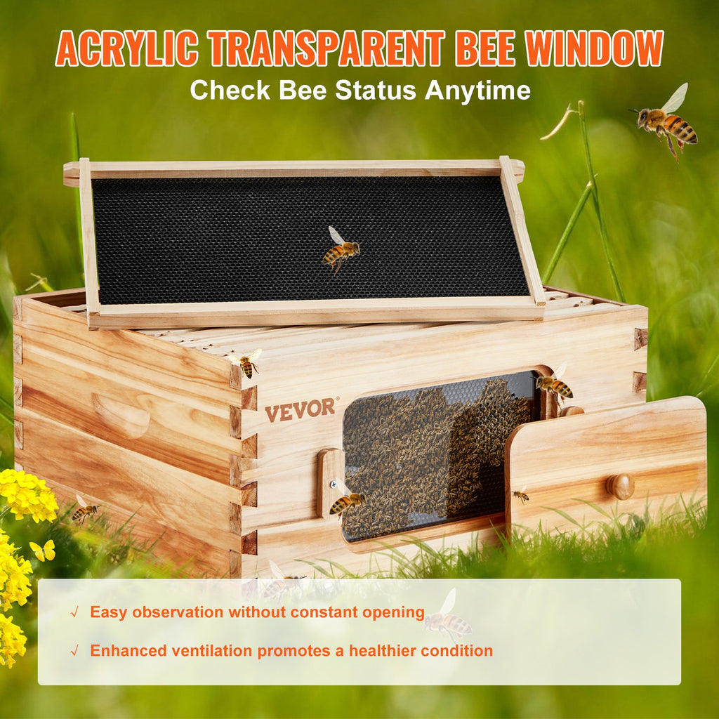 Beehive, Cedar, Deep Box, Starter Kit