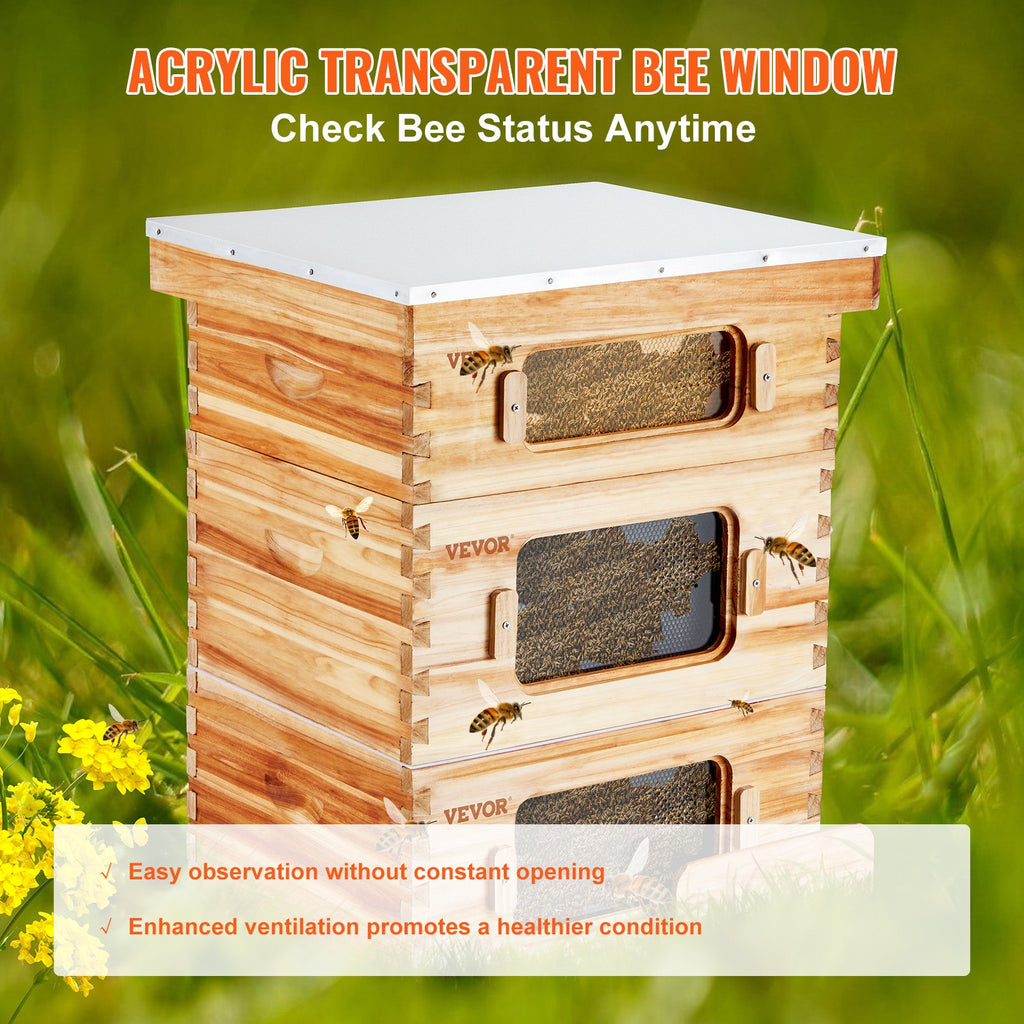 Complete Bee Hive, 3 Box, 30 Frame