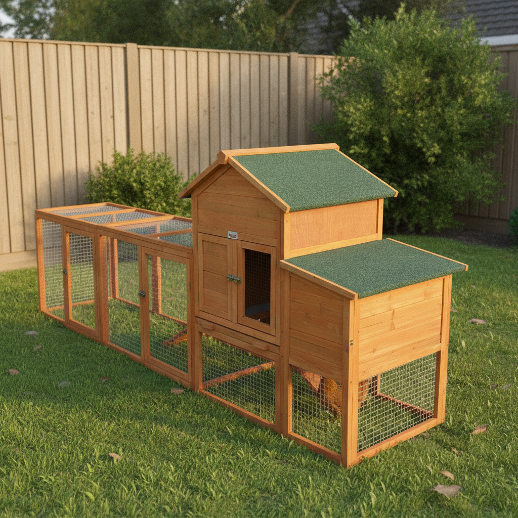 Chicken Coop, Orange, Wood (restaged from supplier photo)