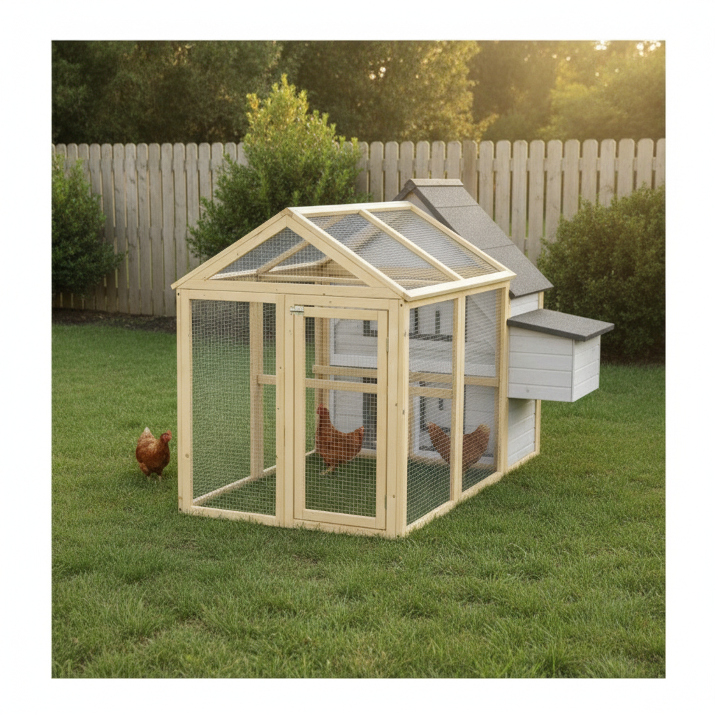 Chicken Coop, Wood, Suits 1-3 birds (restaged from supplier photo)