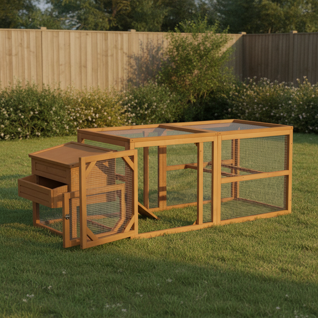 Chicken Coop, 55 in, Wood, Expansion (restaged from supplier photo)