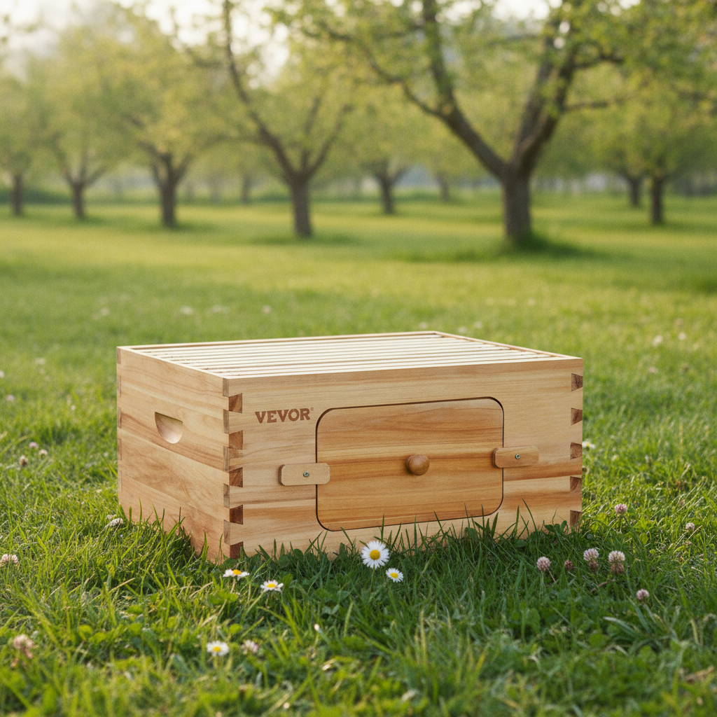 Beehive, Cedar, Deep Box, Starter Kit (restaged from supplier photo)