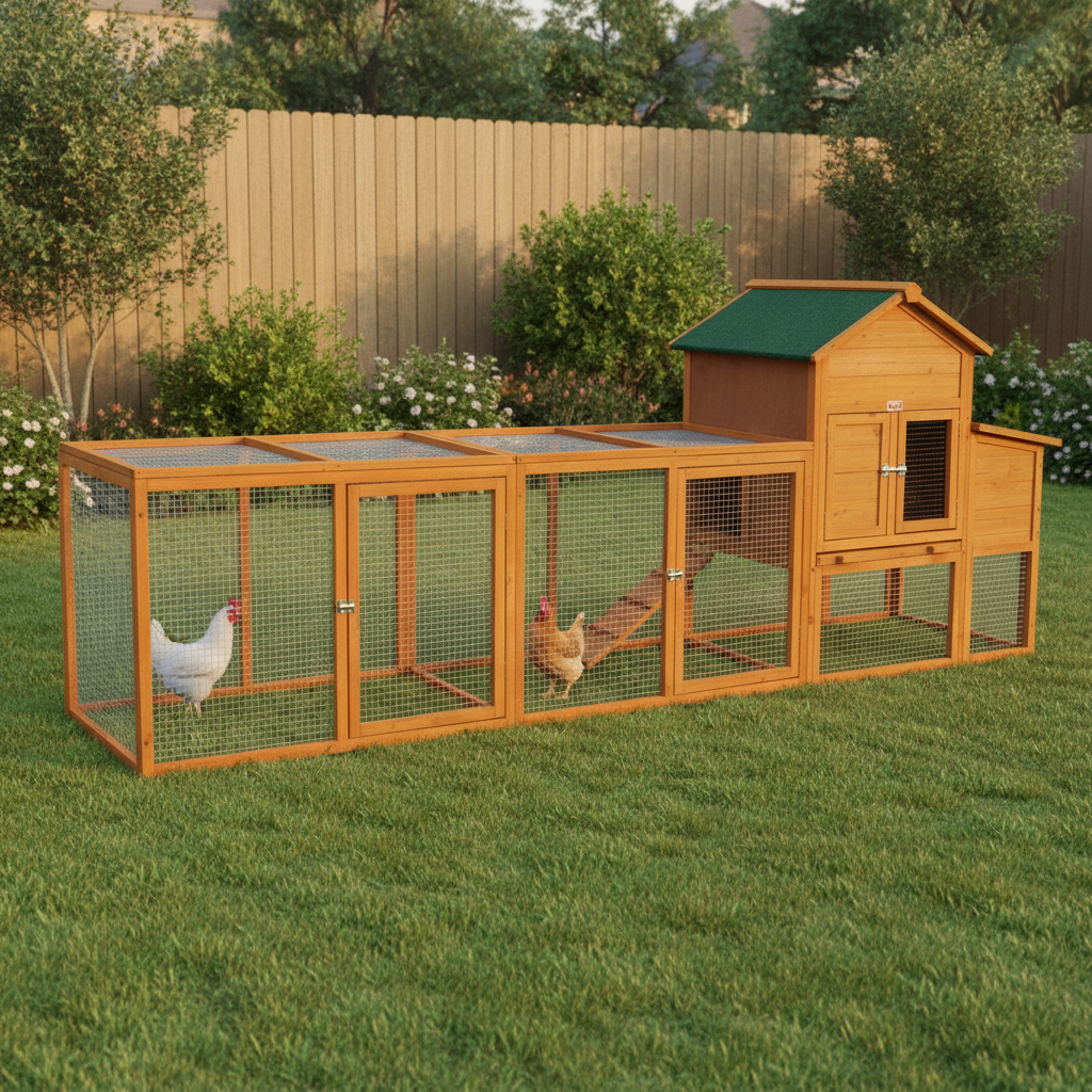 Chicken Coop, Orange, Wood (restaged from supplier photo)