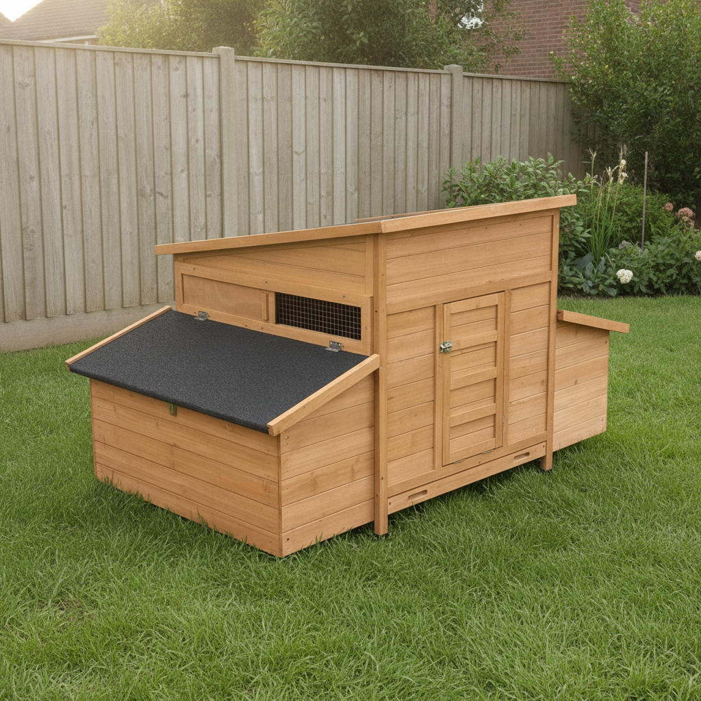 Chicken Coop, Orange, Wood, 34 kg (restaged from supplier photo)
