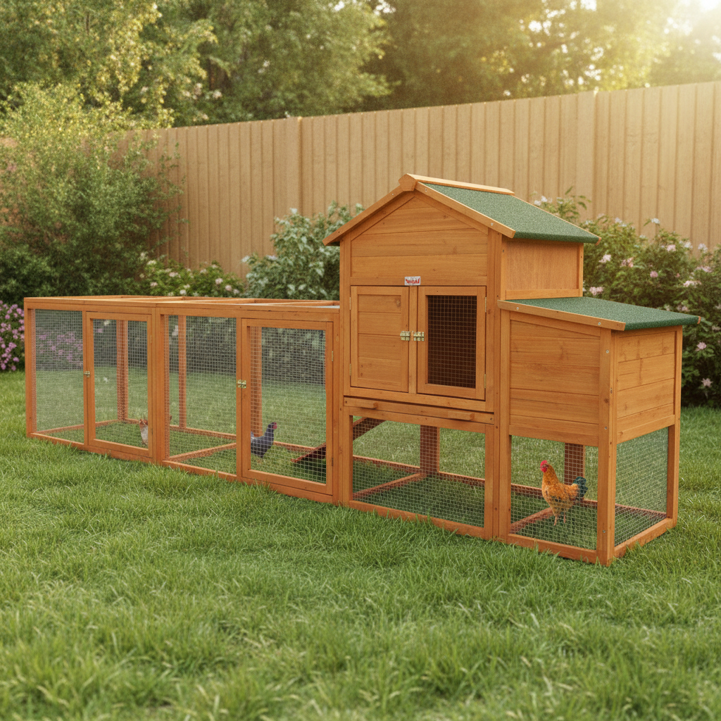 Chicken Coop, Orange, Wood (restaged from supplier photo)