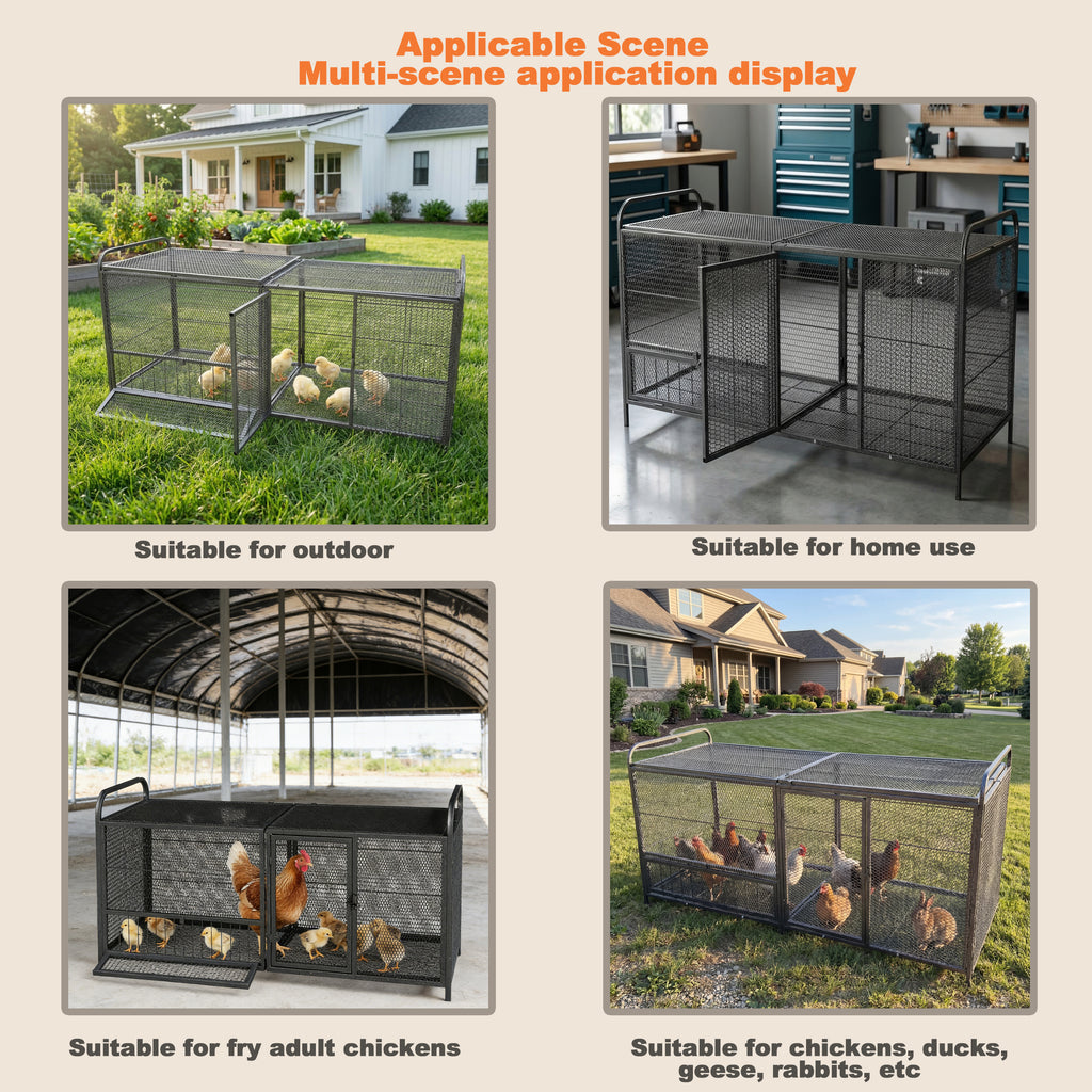 The Ranger — Steel Chicken Coop & Run