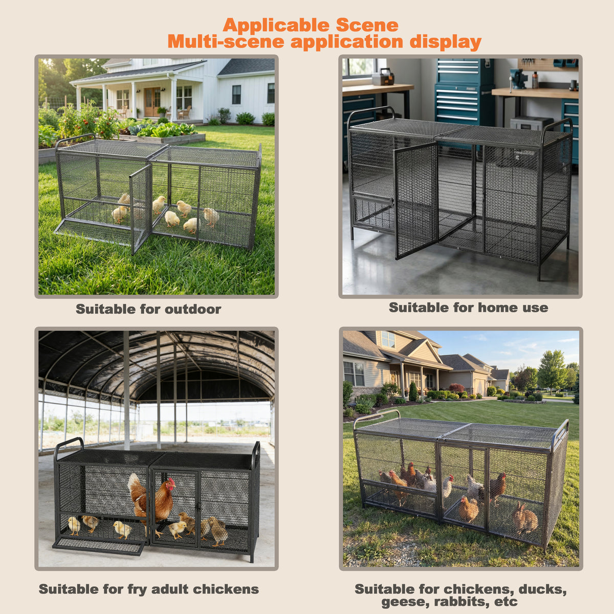 The Ranger — Steel Chicken Coop & Run
