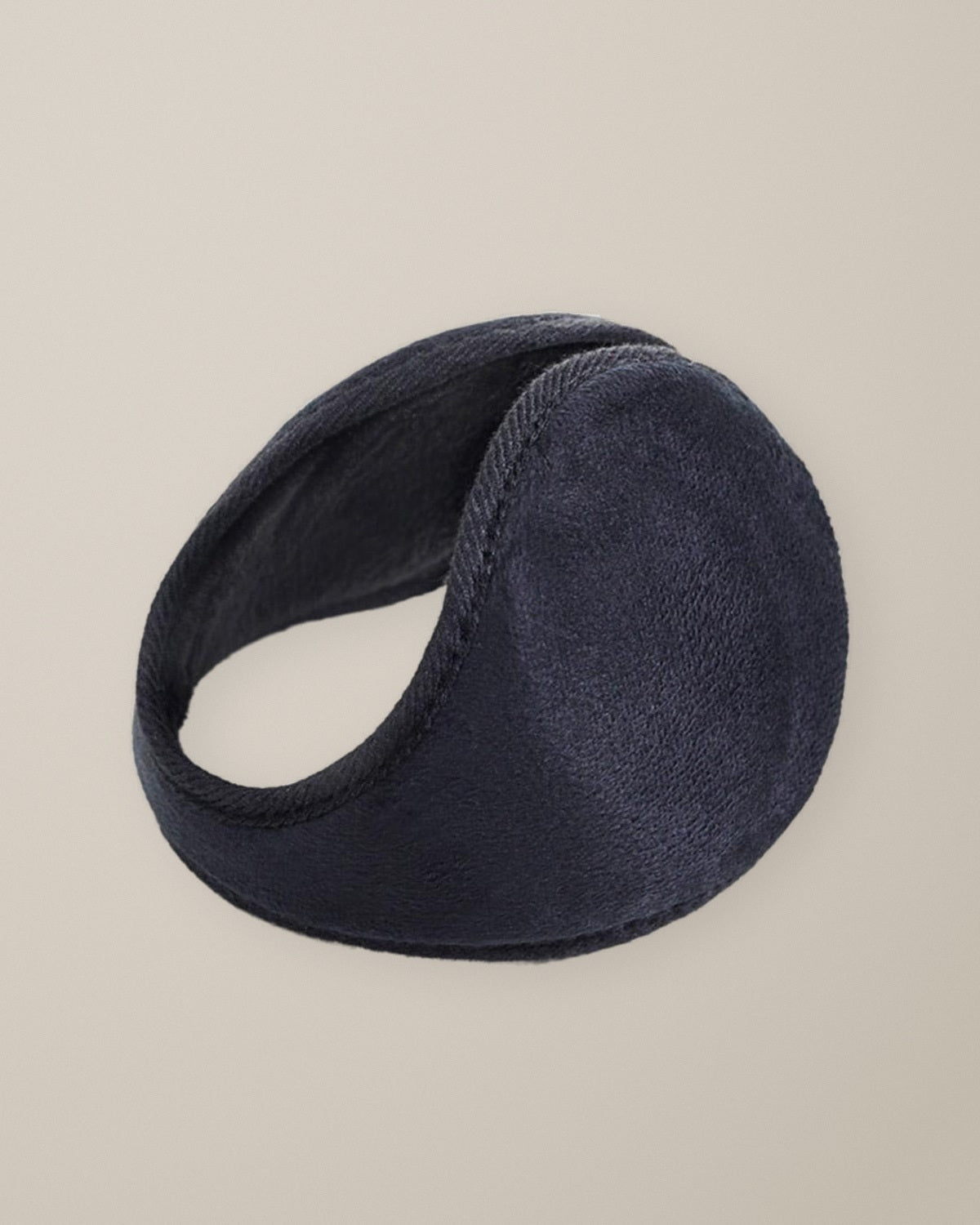 Women’s Behind-the-Head Ear Warmers, Plush Lined, laid flat on a stone backdrop