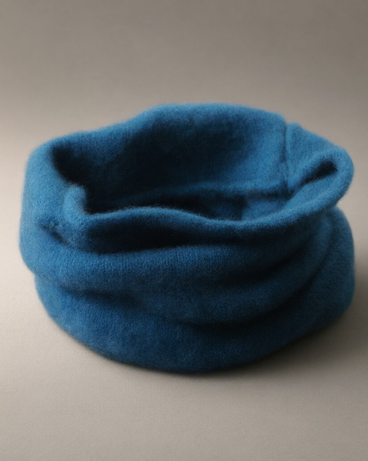 Chunky Wool Snood, Pull-On Neck Warmer, Teal